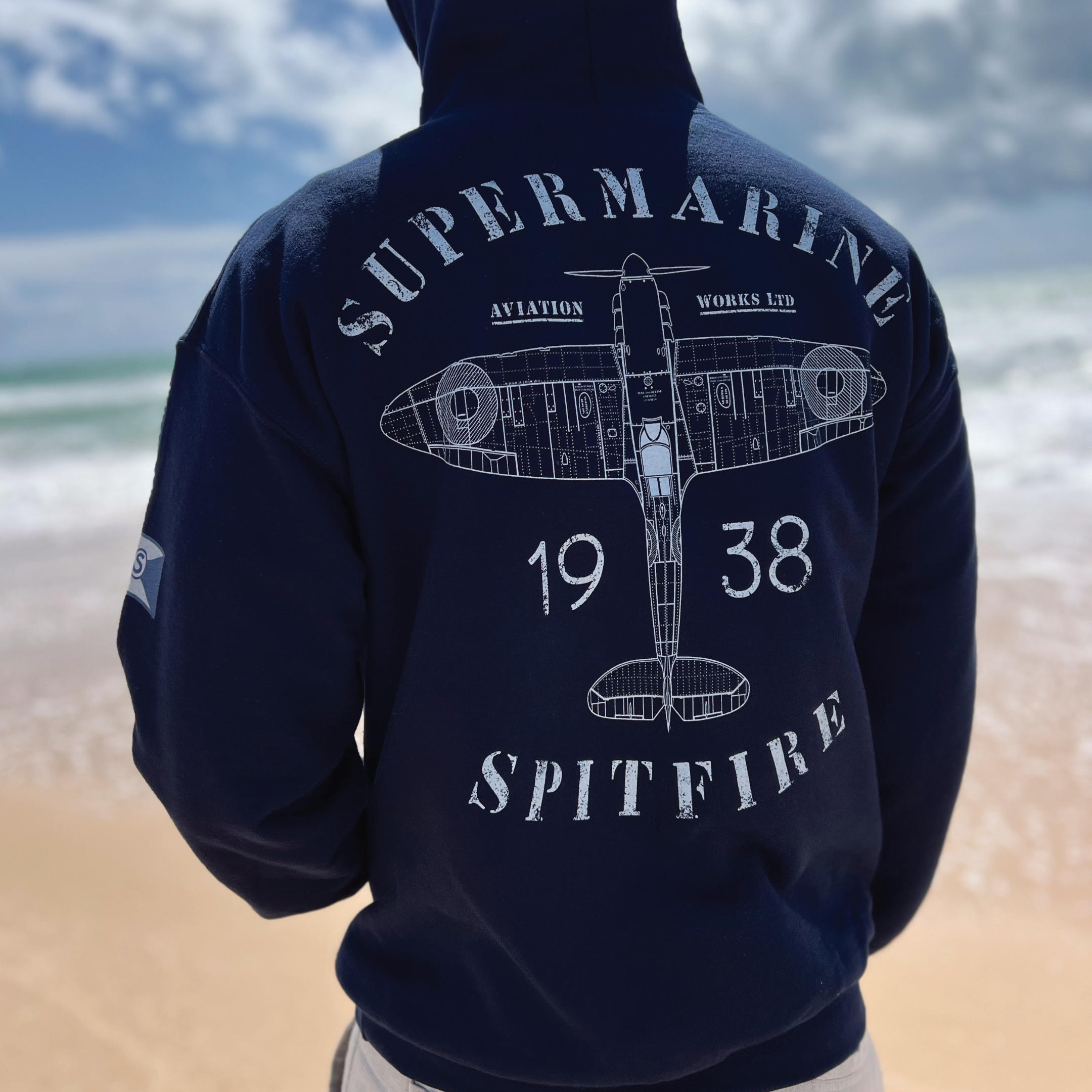 Supermarine Aviation Works Spitfire Heritage Hoodie — 909 Apparel®